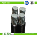 ABC Cable Aluminum Conductor XLPE con aislamiento ABC Cable, Overhead Aerial Bundle Cable